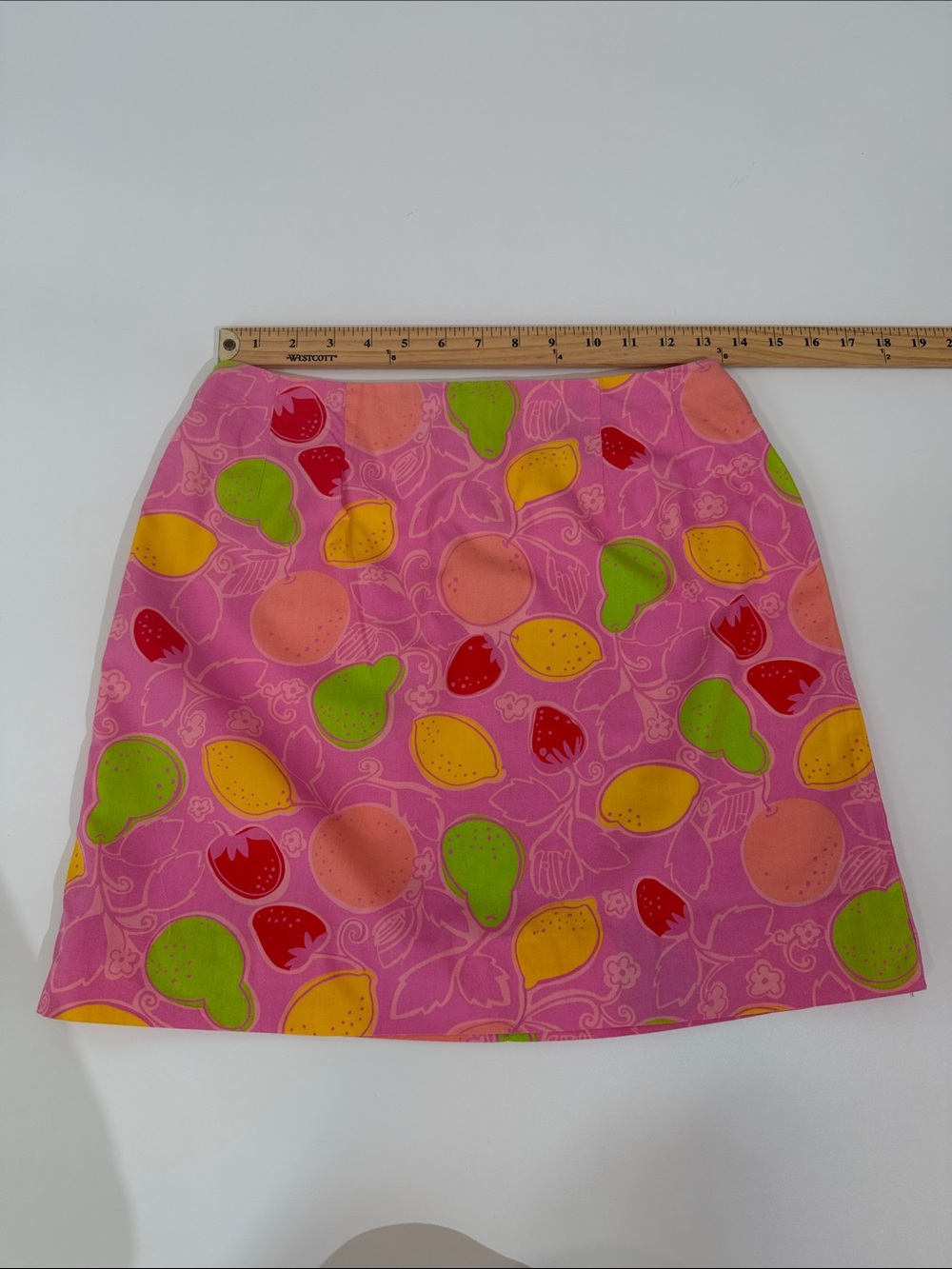 Vintage Lilly Pulitzer Skirt Size 6 Pink Colorful Fruit Print - Picture 4 of 8